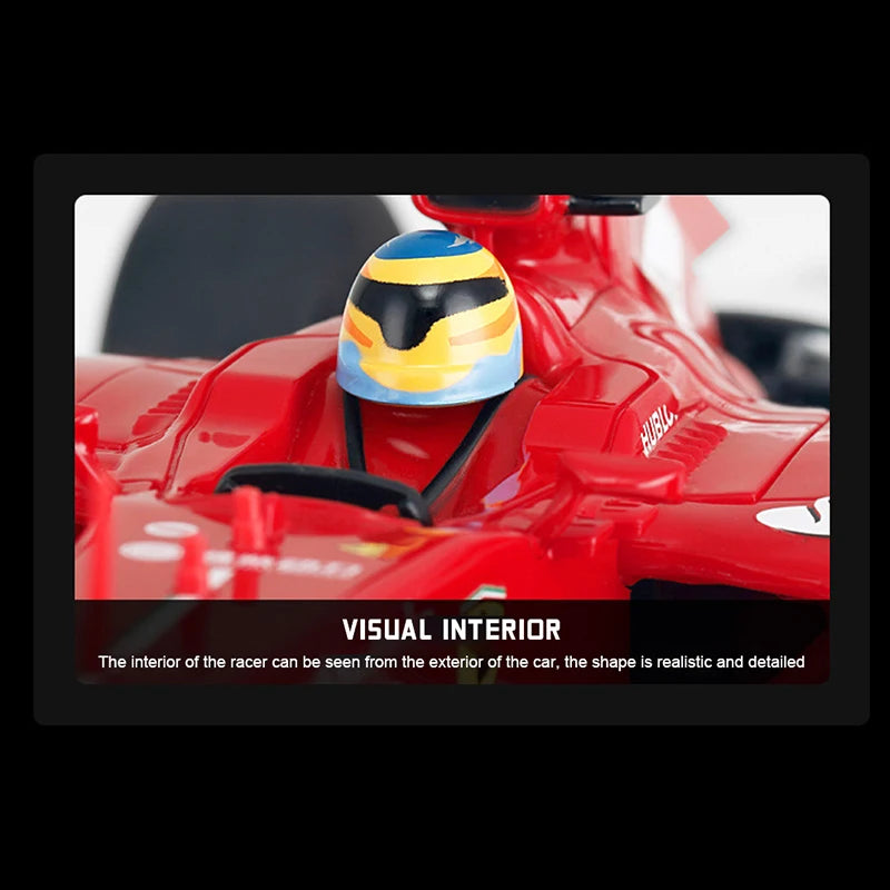 Authorized RC F1 Car 1/12 Ferrari F138 #3 Driver Helmet Team Formula Drift Racing Simulation Cars Model Children Collection Toy