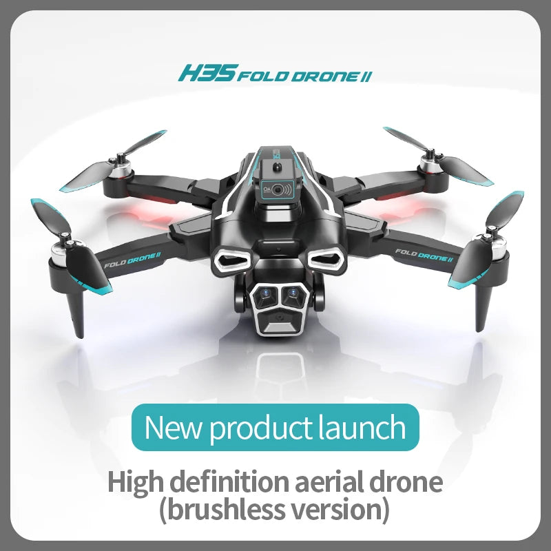 H35 Rc Drone with 4K Camera Obstacle Avoidance Brushless Professional Six-Axis Remote Control Quadcopter Wifi Fpv Helicopter