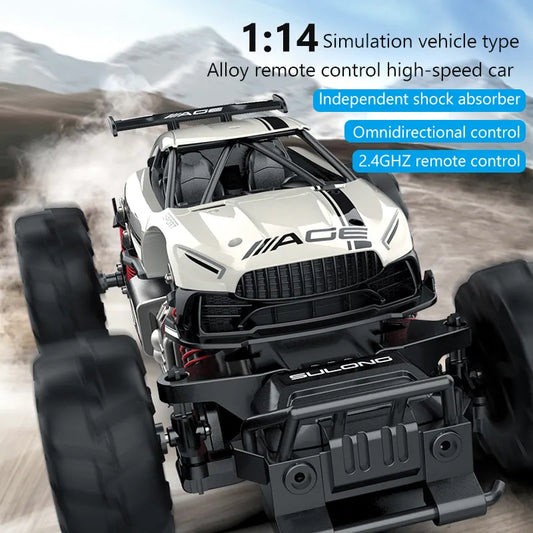 2.4GHz RC Cars 1:14 Remote Control Alloy Car 20+ Km/h High Speed Off Road Rc Truck All Terrains Toys Racing Car for Boys Girls