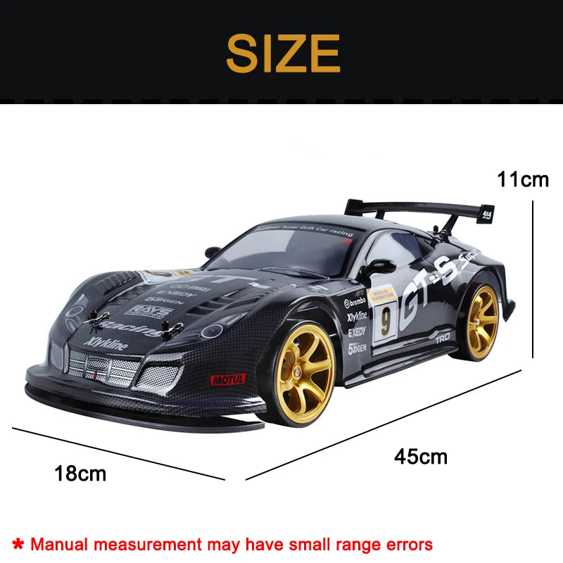 Rc Drift Toy Car With Remote Control Fast Quality High Speed 1/10 70km/H 40km/H 4x4 Helectric Car for Adult Boy Kid Gift