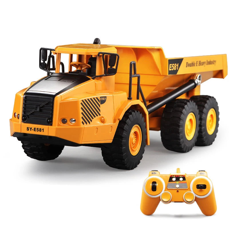 Double E RC Car Toys for Boys Remote Control Truck 1/16 Radio-Controlled Dumper Electric Toys  Engineering Vehicle  Kids Gift