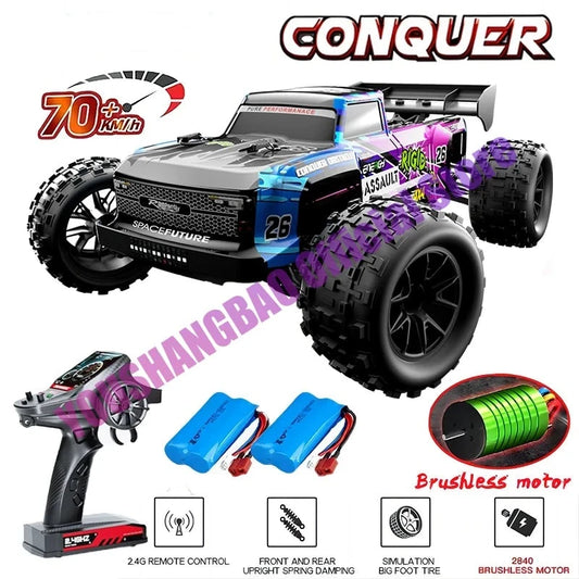 4WD RTR Brushless RC Car Off Road 4x4 High Speed Super Fast 70KM/H Remote Control Truck Drift Monster Toys for Adults Kids JJRC