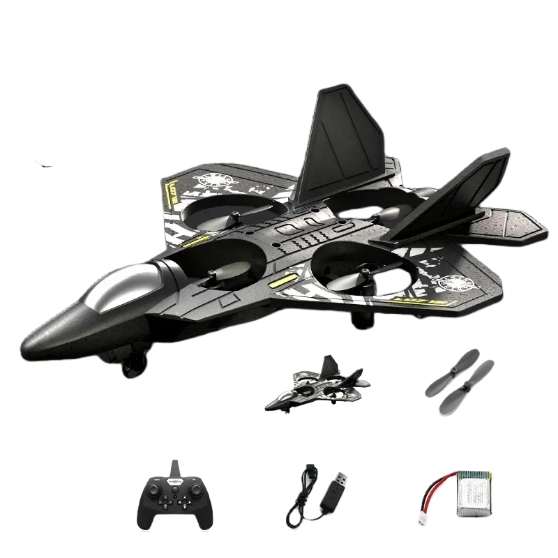 RC Plane 2.4G Remote Control Plane Six Axis Gyroscope System Led Rollover 360° Hover/Roll/Circle EPP FOUR-MOTOR Drone Toys Gifts