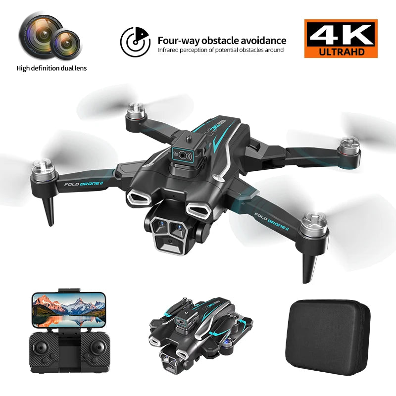 H35 Rc Drone with 4K Camera Obstacle Avoidance Brushless Professional Six-Axis Remote Control Quadcopter Wifi Fpv Helicopter