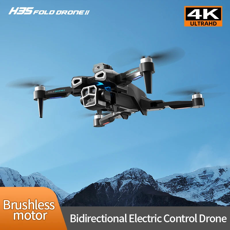 H35 Rc Drone with 4K Camera Obstacle Avoidance Brushless Professional Six-Axis Remote Control Quadcopter Wifi Fpv Helicopter