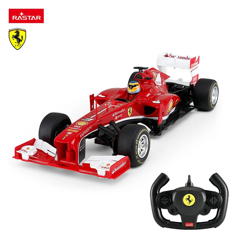 Authorized RC F1 Car 1/12 Ferrari F138 #3 Driver Helmet Team Formula Drift Racing Simulation Cars Model Children Collection Toy