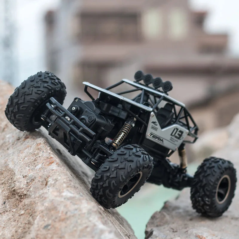 4WD 1:16 RC Car Rock Crawler With Led Lights Radio Remote Control Cars Buggy Off-Road Control Trucks for Boys VS Wltoys Toys