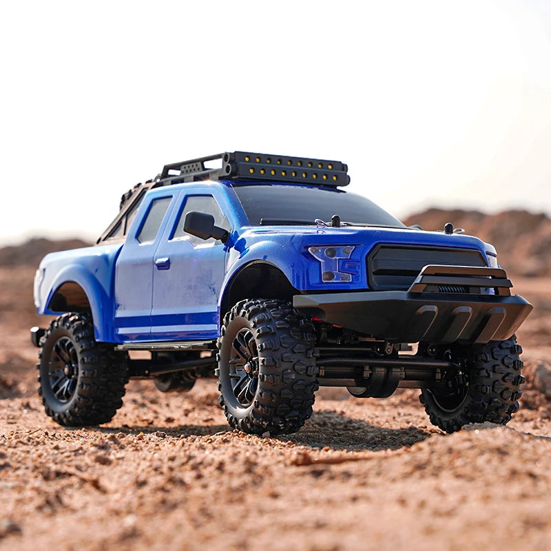 Full Scale RC Car 1:16 2.4G 4WD Rock Crawler Electric Buggy Climbing Truck LED Light On-road 1/16 For Kids Gifts Toys