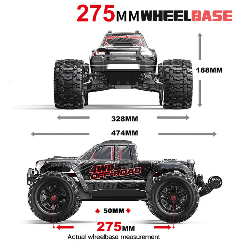 10208 Remote Control Car High Speed Brushless Power Pc Rc Car Shell Rc 4x4 Off Road Rc Drift Car Toy Car