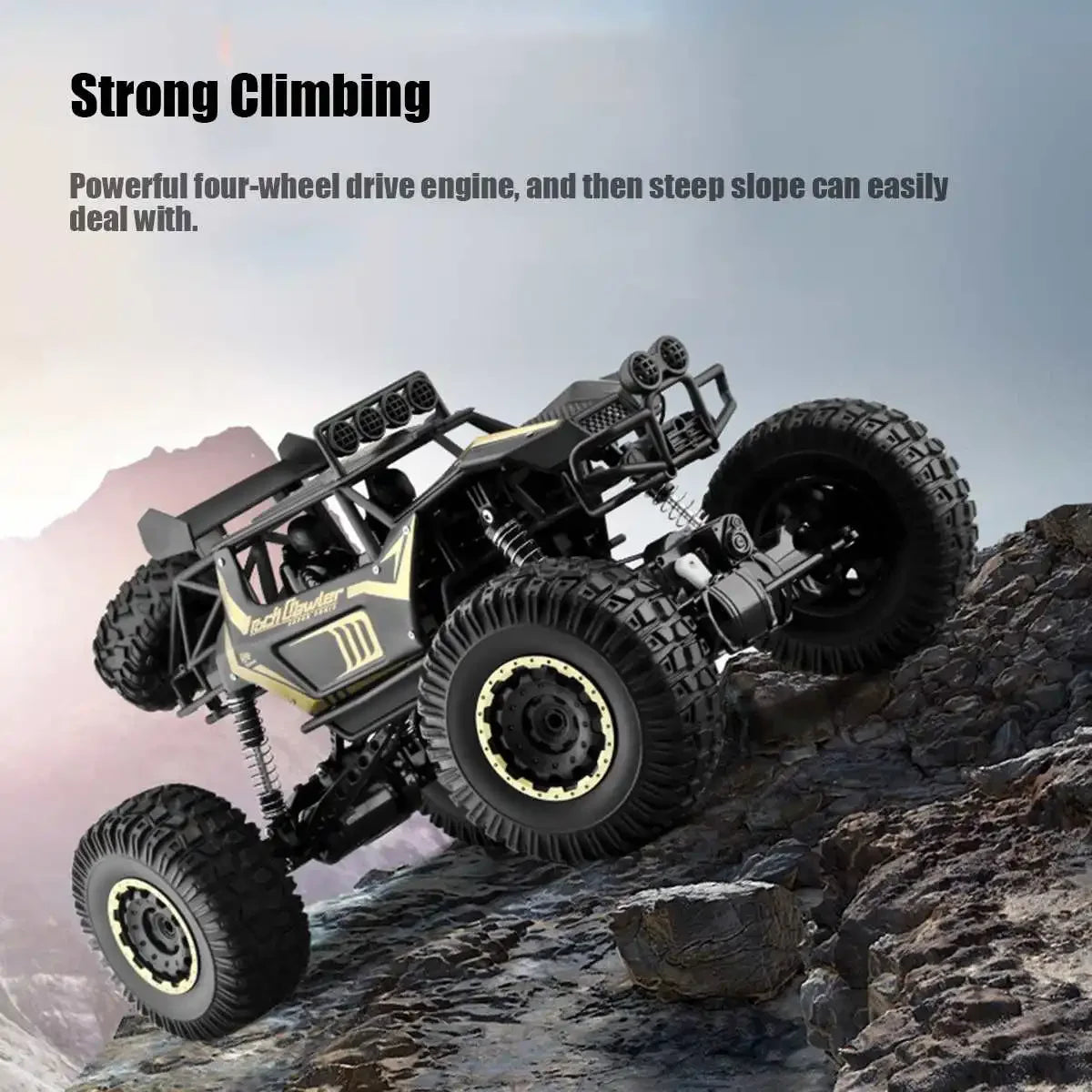 50CM 1:8 Oversized Size Metal Alloy Body 4WD RC Trucks  2.4G Radio Control Off-road 4x4 Vehicle Child Electric Car Toy for Kids